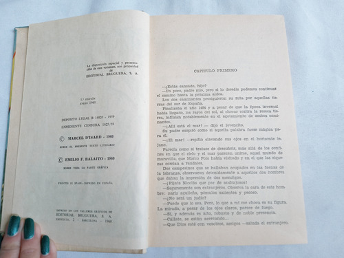 Libro Antiguo * Cristobal Colon * Marcel Disard Bruguera 60 (Usado)