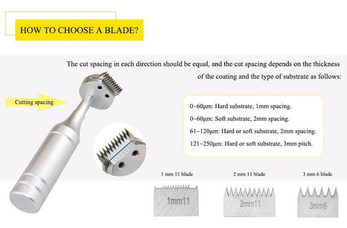 5pcs Cross Hatch Probador De Adherencia Prueba Corte Cruzado