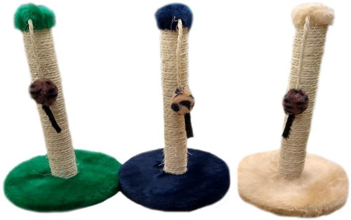 Imagem 4 de 5 de Arranhador Poste De Pelucia E Sisal Brinquedo P/ Gatos