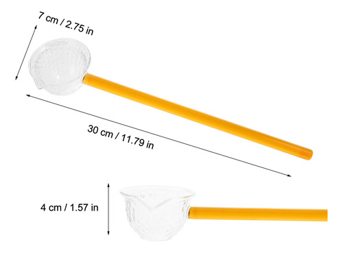 Cucharilla De Vidrio De Estilo Japonés Con Mango Largo Home