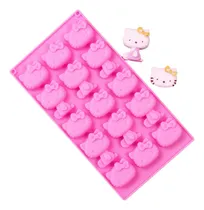 Comprar Molde De Hello Kitty Fondant Resina Helado Jabones