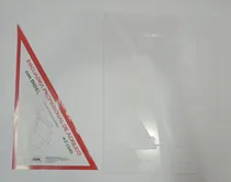 Comprar Juego De Escuadras Acrilico Profesional 42cm Con Bisel 2pz