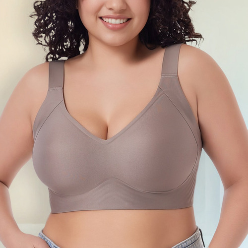 Sin Costuras De Talla Grande Brasier Push Up Sin Varilla