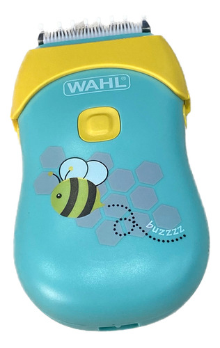 Máquina De Corte Para Bebe Marca Wahl Silenciosa Recargable Color Azul Claro Con Amarillo