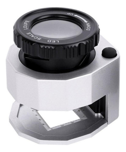 Microscopio De Lupa De Contador De Hilos Plata