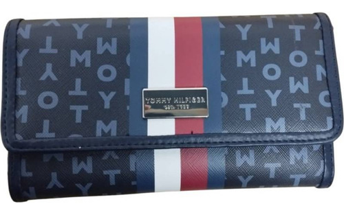 Billetera Tommy Hilfiger Mujer Tricolor Original