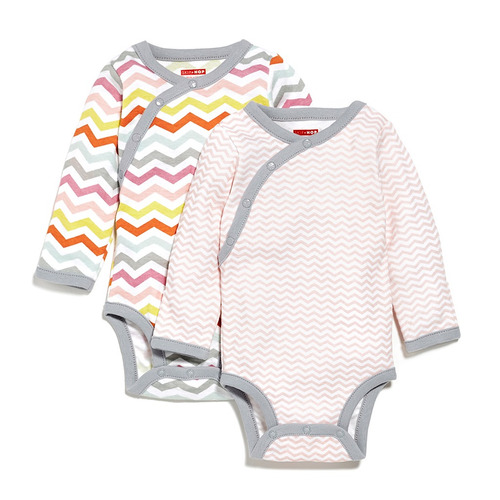 Camiseta Manga Larga Bebe Set 2 Pz. Rosa Skip Hop