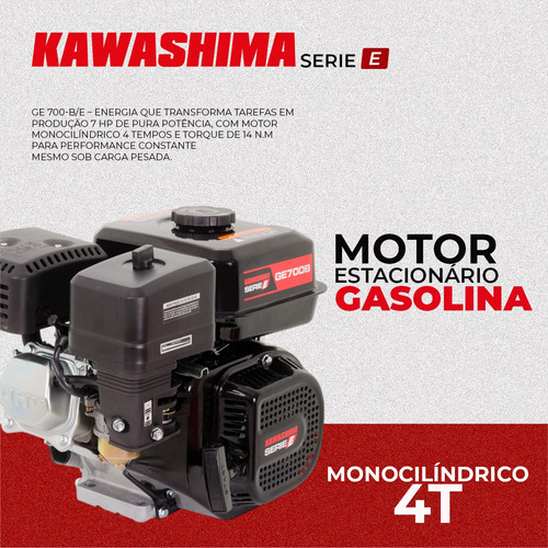 Motor Estacionário Kawashima 7hp 4t Partida Manual