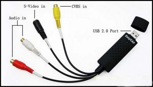 Imagen 2 de 5 de Easycap Usb 2.0 Tv Video Audio Vhs Vcr A Dvd Hdd Convertidor