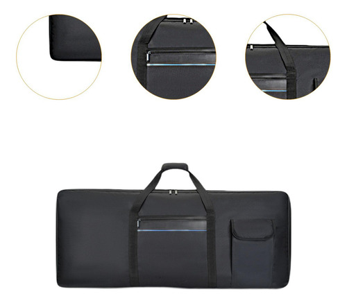 Bolsa Para Teclado De 61 Teclas, Capa De Piano Pequeno