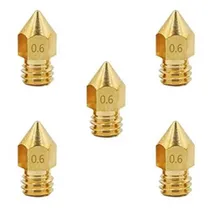 Comprar Pack 5 Boquillas 0.6mm De Impresoras 3d | Repuestos 3d