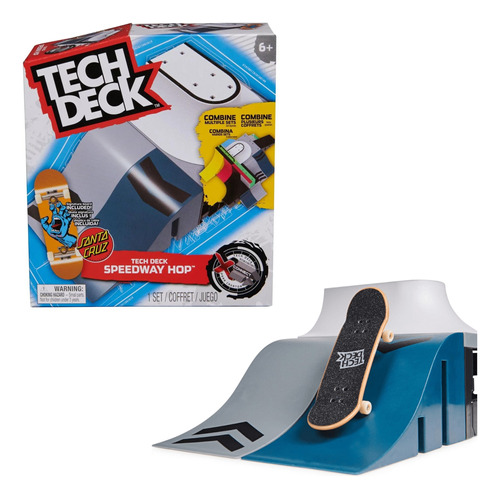 Tech Deck Rampa Conexion Parque Skate + Skate
