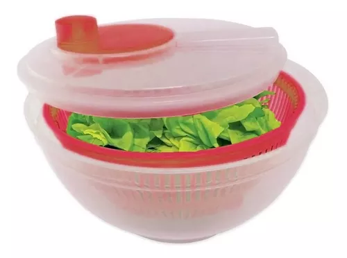 Centrifugadora De Lechuga Y Escurridor De Verduras Hiperware De 4l Color  Verde