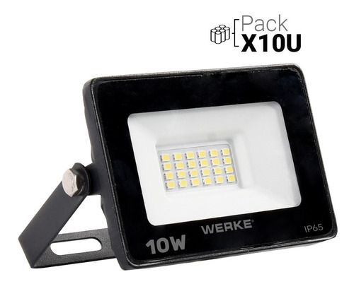 Reflector Proyector Led 10w Exterior Pack X 10