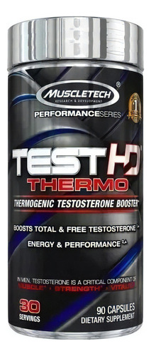 Muscletech Test Hd Thermo 90 Cápsulas 30 Servicios Sabor Sin Sabor