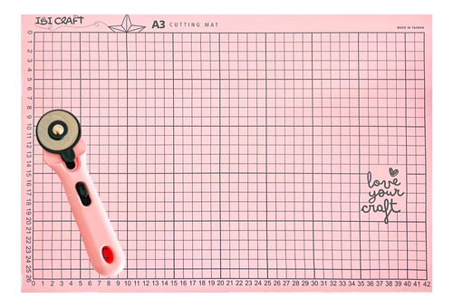 Tabla De Corte A3 Doble Faz 30x45 Cm + Cutter Rotativo 45mm