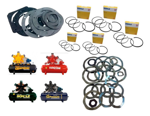 Kit Juntas Aneis Mola E Valvulas Compressor Wayne W900 5 Pis