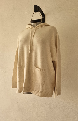 Sueter Tejido Suave Sudadera Hoodie Canguro Mujer Tall Extra