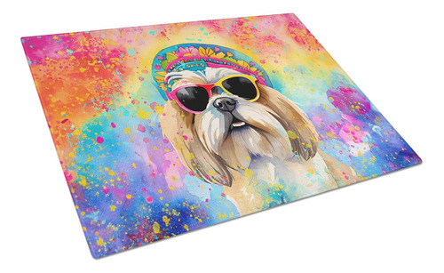 Dac2562lcb Shih Tzu Hippie Dawg Glass Cutting Board Large De