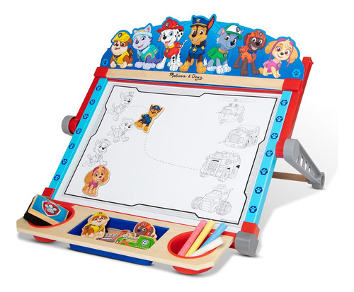 Melissa & Doug Paw Patrol Caballete De Sobremesa Para Arte