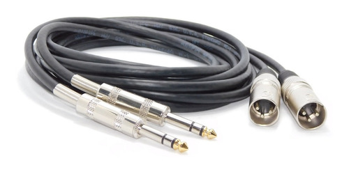 Imagen 1 de 3 de 2 Cables Canon Xlr A Plug Trs Balanceado Audiopipe 2mts