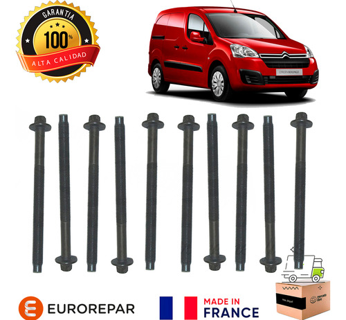 Set 10 Perno Culata Para Citroen Berlingo 1.5 Hdi 2018