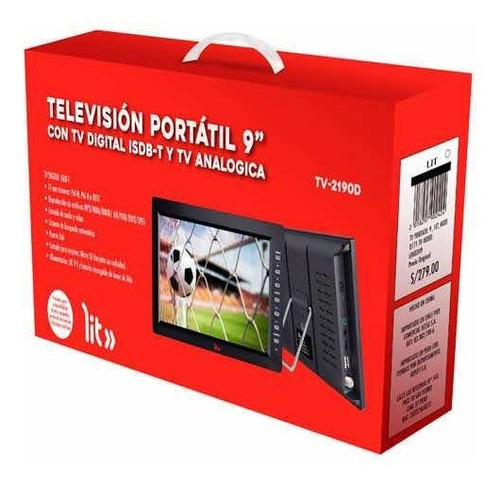 Televisión Portátil 9 Pulgadas Fhd -para Auto/viaje/oficina.