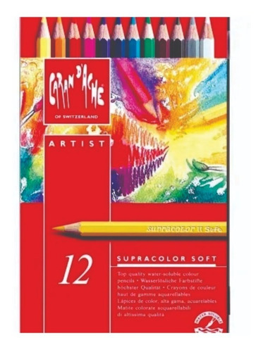 Lapiz Color Caran D'ache Supracolor X 12 Unidades En Lata