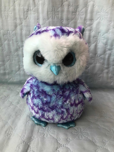 Kit 2 Pelúcias Zoiudos Olhos Brilhantes Coruja Pinguim 22cm (Usado)