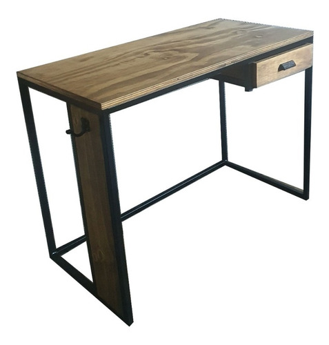 Mesa Escritorio Industrial Con Cajon 100x50 + Gancho Escolar