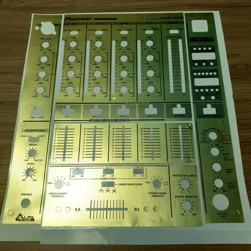 Adesivo Skin Mixer Pioneer Djm-600 Gold (dourado) Djm600 Adesivo Skin Mixer Pioneer Djm-600 Gold (dourado) Djm600