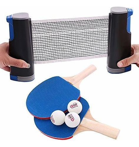 Raquetas - Table Tennis Set With 1 X Net / 2 X Rackets /