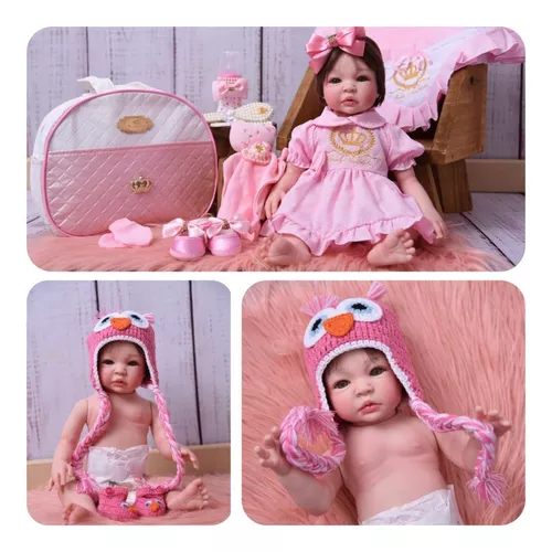 Bebe Reborn Menina Silicone Promoçao Princesa Boneca Poa