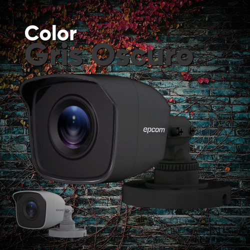 Epcom Kit De 4 Camaras De Seguridad Metalicas De Color Negro 5mp Protección Ip66 Para Uso Exterior + Dvr 4ch Turbohd Con Detección De Movimiento Y Salida De Alarma +1tb Hdd Modelo Ev8004b50-plus-sc+1t