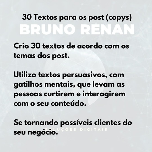 Imagem 4 de 9 de Pacote Com 30 Temas De Post, 30 Textos E 30 Criativos