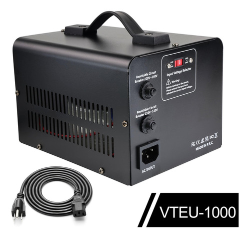 Convertidor De Voltaje Yinleader 110v A 220v 1000w Color