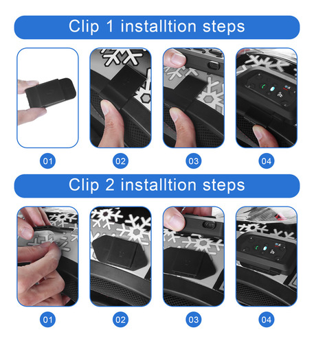 Intercomunicador V6 Pro + Para Capacete - Ip67 - Lookhearth