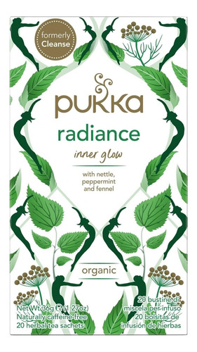 4-pack Infusion Pukka Radiance 20 Bolsitas Andina Grains