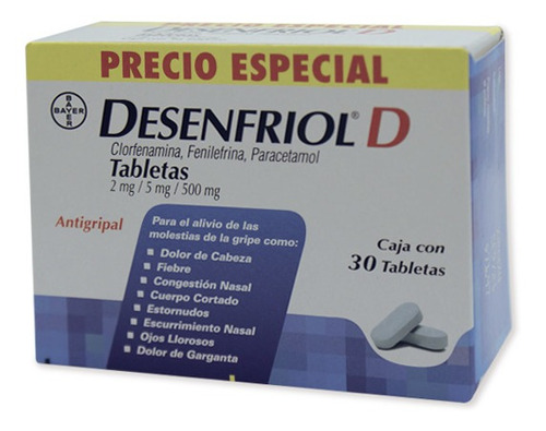 Desenfriol D 30 Tabletas