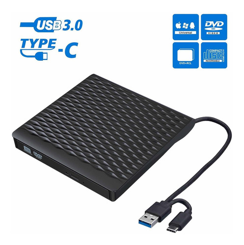 External Dvd Drive Andyer Portable High Speed Usb 3.0 Type