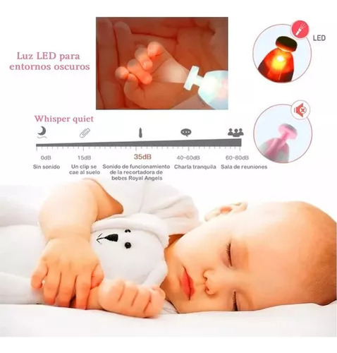 Limpador De Unhas Elétrico 1 Uni 6 Em 1 Para Adultos E Bebês
