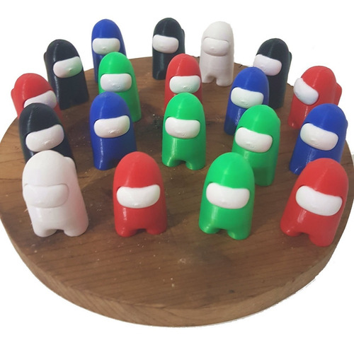 10 Muñecos Among Us Tripulantes Juguete Figura Personaje 3d