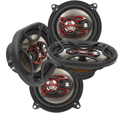 Combo Parlantes 5 Pulgadas + 6x9 PuLG Bravox Xline Audio Car