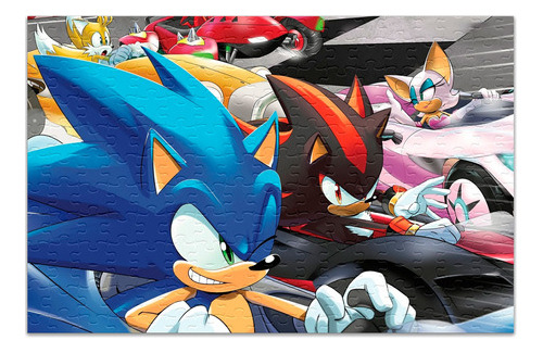 Quebra-cabeça Personalizado Sonic All Star 120 Peças