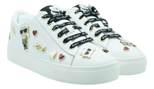 Tenis Karl Lagerfeld Cate Pins - Lace Up Nuevos Originales