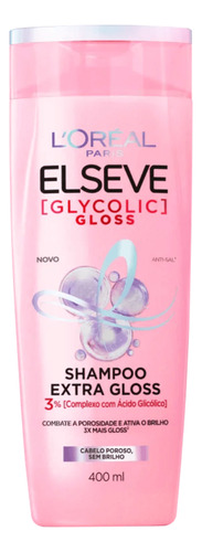 10x Elseve Shampoo Glycolic Gloss 1 X 400.0 Ml