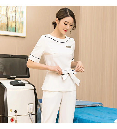 Uniforme De Spa, Conjunto De Exfoliación De Salón Para Mujer