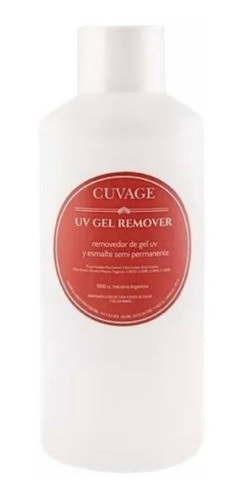 Cuvage Removedor De Gel Uv Y Esmalte Semipermanente X 1000cc