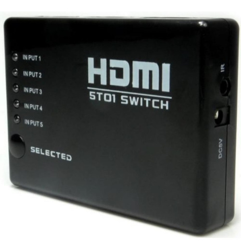 Adaptador Switch Hub Hdmi 5 Portas Kp-3460 Knup Ps4 Xbox One