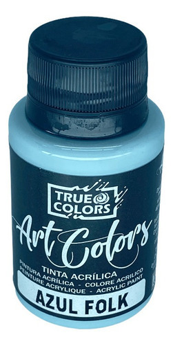 Tinta Acrilica Artcolors Artesanato True Colors 60ml - Cores Cor Azul Folk